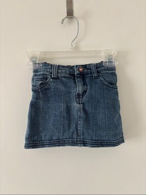 Hello Kitty Girls Dark Blue Denim Skirt - Classic Staple Size 3